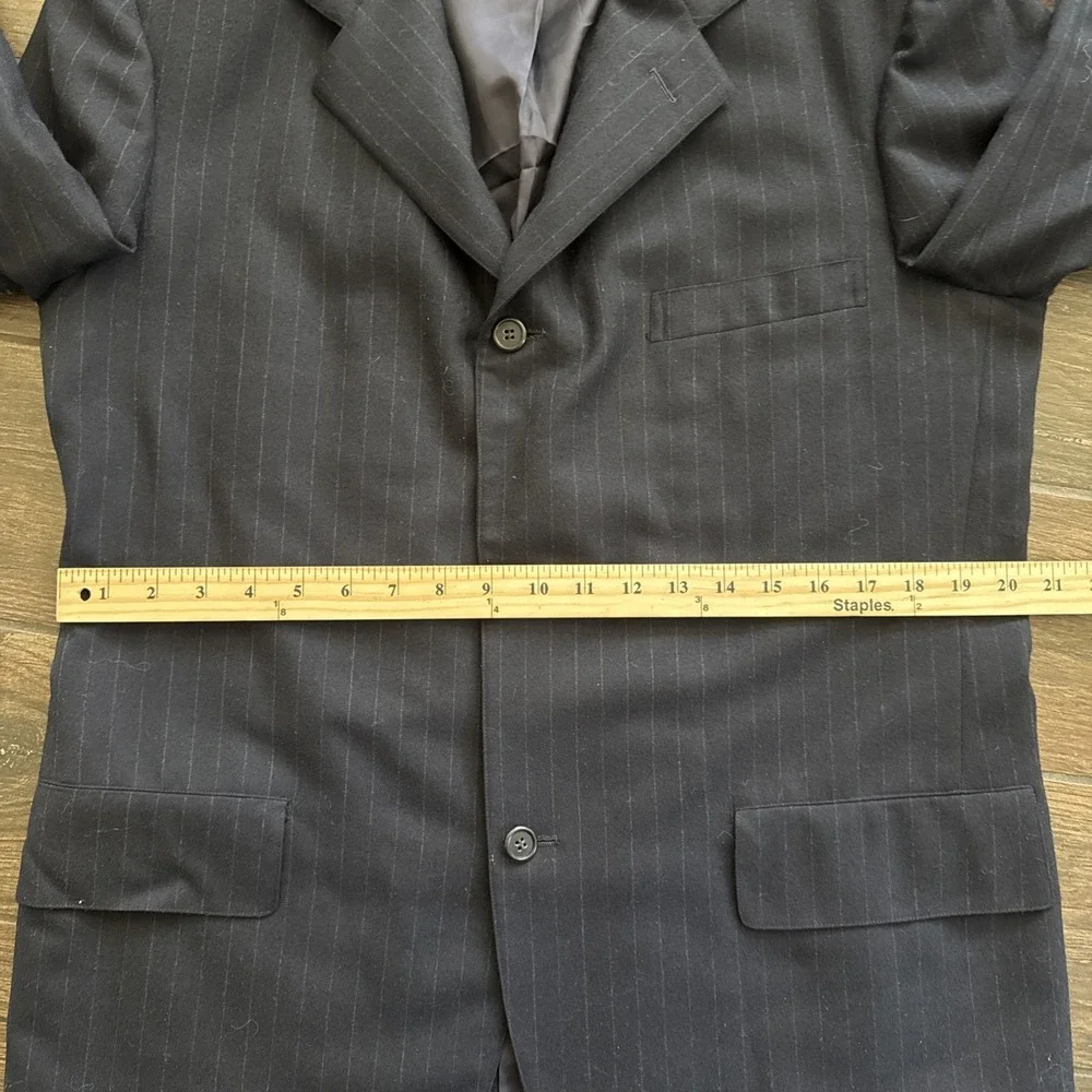 Brooks Brothers Golden Fleece 3-piece Suit Men 41R 32x29 Navy Pinstripe